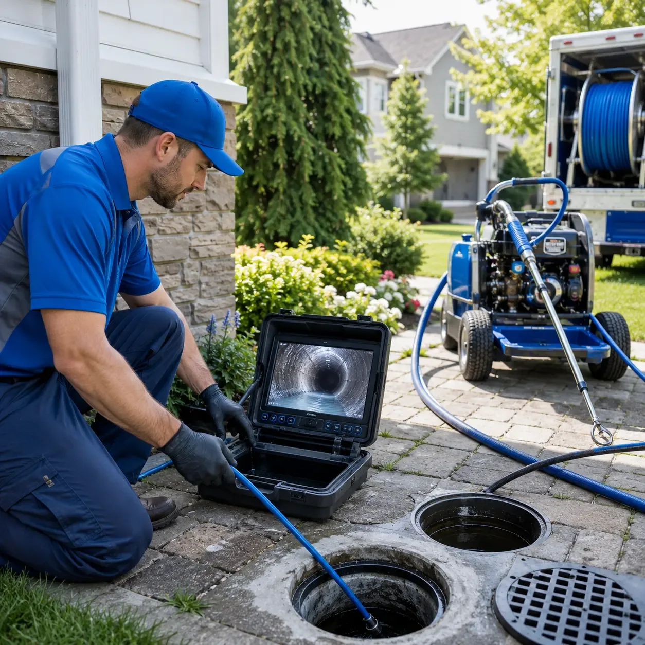 Outdoor drain cleaning professionals serving Crowder, MS