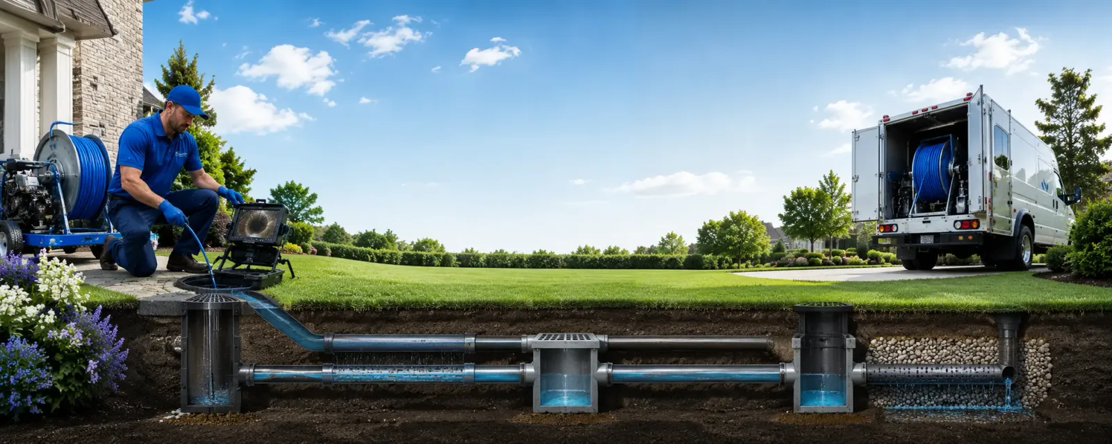 Outdoor drain cleaning information for Crowder, MS